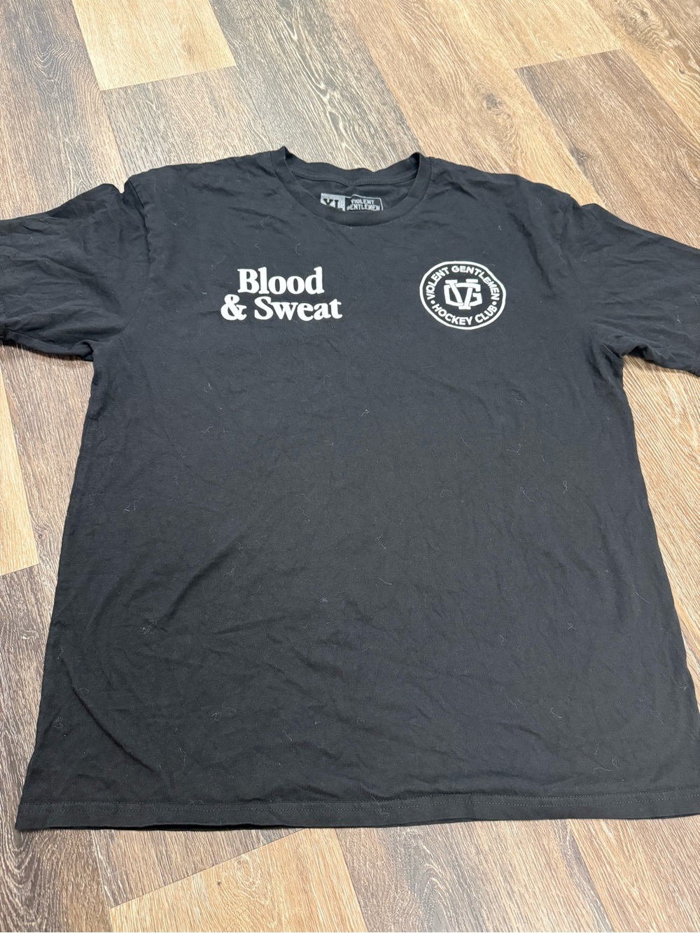 Blood & Sweat Graphic Tee - Black